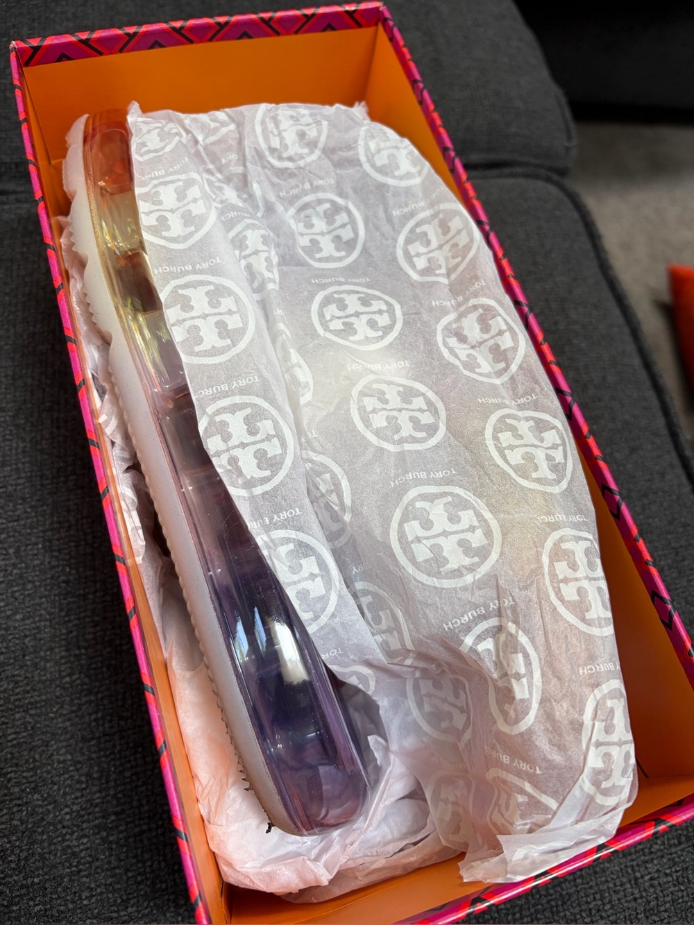 Tory Burch lavender clear sandals - Picture 4 of 5